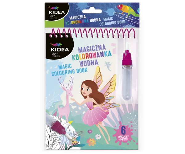 Magické vodové omalovánky se štětcem pro naplnění vodou - VÍLY