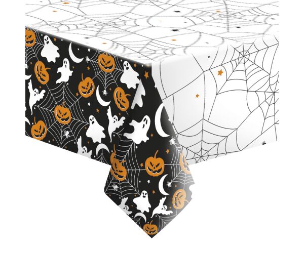Papírový ubrus 180 cm Scary Halloween Pattern