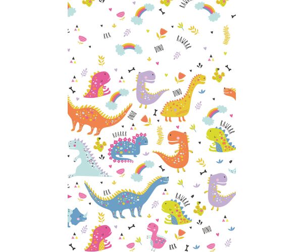 Papírový ubrus 180 cm Funny Dinosaurs