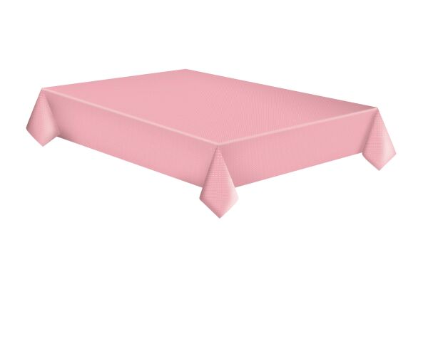 Papírový ubrus 180 cm White Dots on Pink