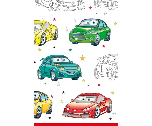 Papírový ubrus 180 cm Cartoon Cars