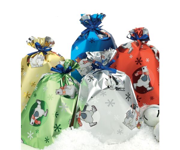 Vánoční sáček Orso Polare 20 x 35 cm