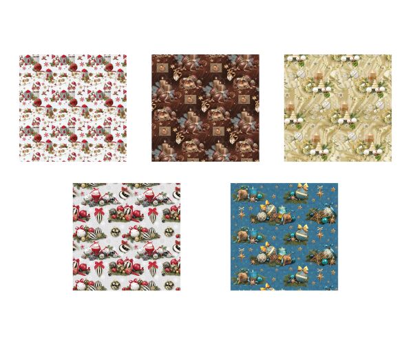 Papír 0,7x2m P2_GW_8 Vánoční /50/