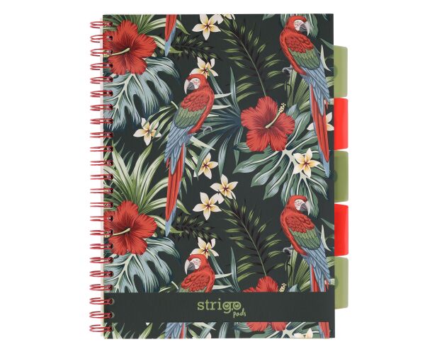 Blok A4/100l 80g TROPIC Papuga spirála s rozřaďovačem