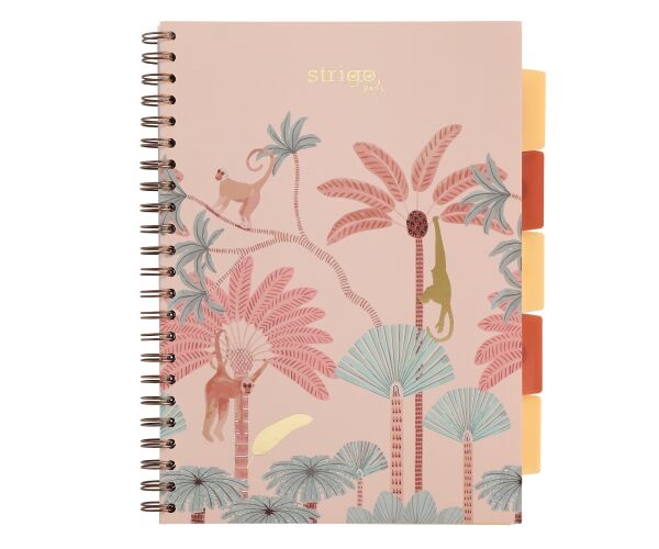 Blok A4/100l 80g Afrika pastel bež spirála s rozřaďovačem