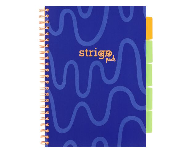 Blok A4/100l 80g NEON modrý spirála s rozřaďovačem