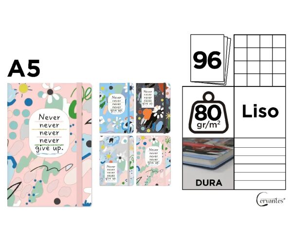 Notes A5 s gumou 96l  - Never Give Up