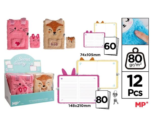 Památník plyšový set 2 ks liška, králík