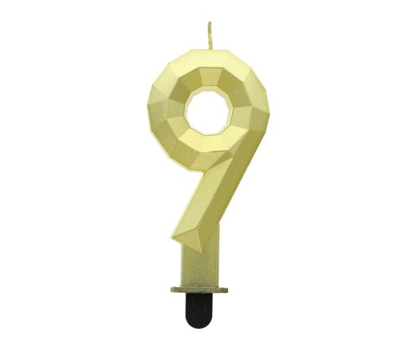 Dortová svíčka DIAMOND č. 9