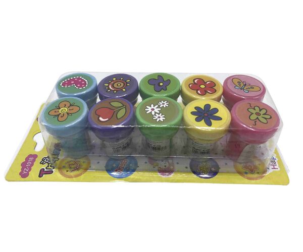 Razítka s motivem květin 10 ks