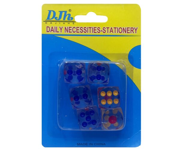 Hrací kostky 1,8 cm 6 ks