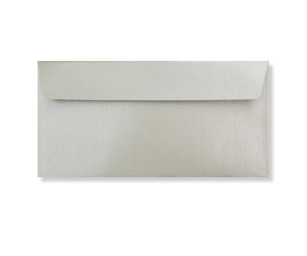 Barevná obálka DL stříbrná perleťová /50/