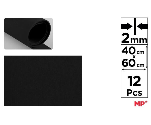 Pěnové listy EVA FOAM 40 x 60 cm 2 mm 1 ks černé