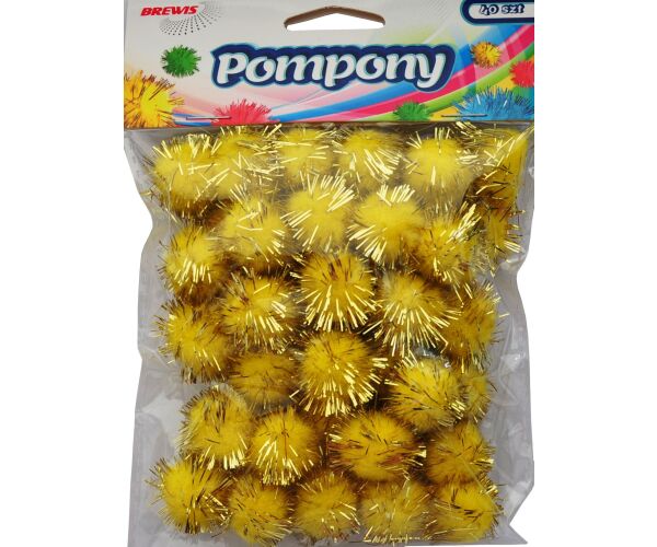 Bambule metal zlaté 20 mm 40 ks