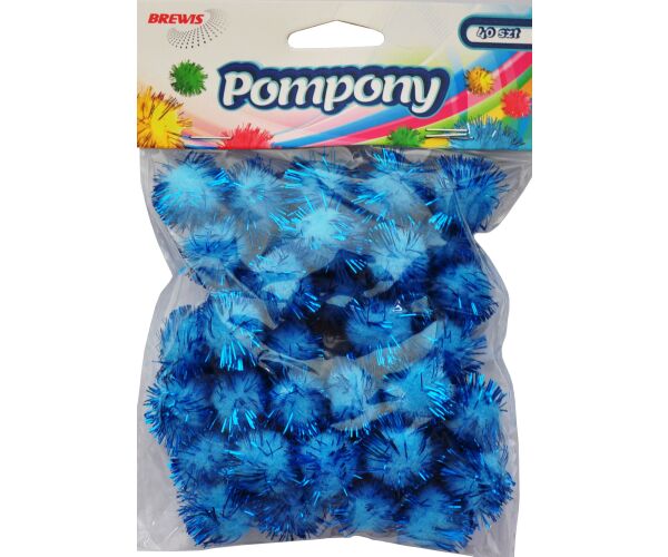 Bambule metal modré 20 mm 40 ks