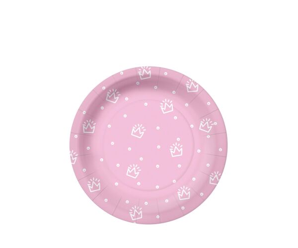 Papírový talíř malý - Special day růžový