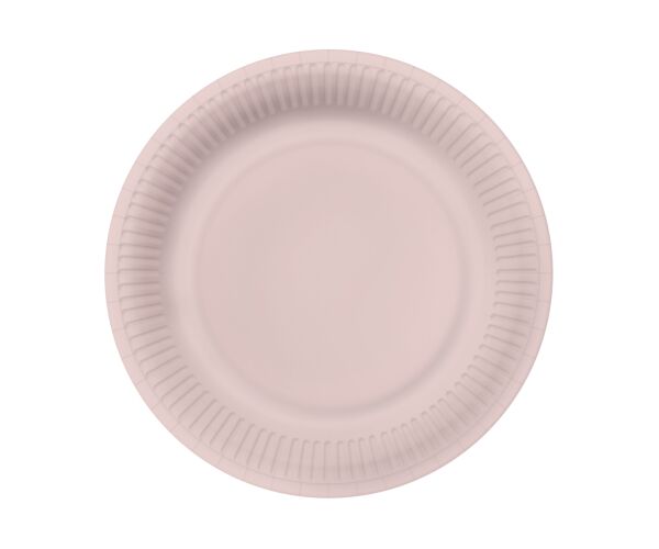 Papírový talíř velký Monocolor light pink
