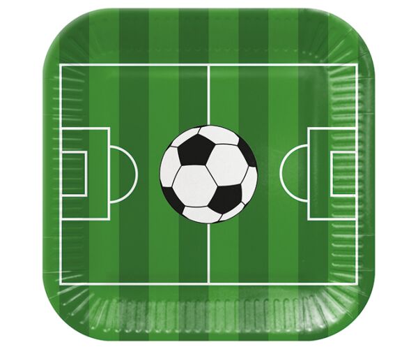 Papírový talíř hranatý - Soccer Ball