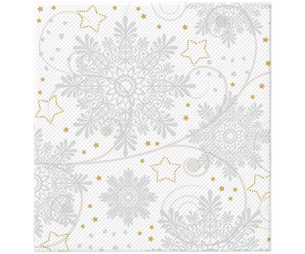 Ubrousky PAW Softpoint  ( 20ks )  Snowflakes silver