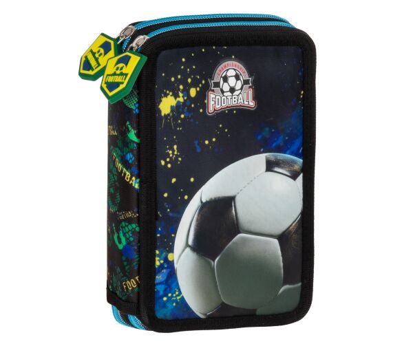 Penál 2 zipy vybavený - Fotbal