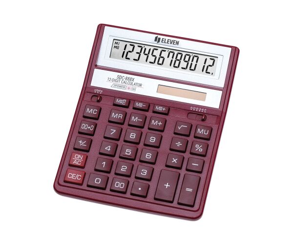 ELEVEN SDC 888XRD red kalkulátor
