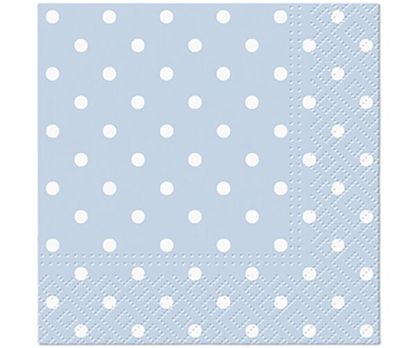 Ubrousky PAW Dekor C (20ks) Dots (light blue)