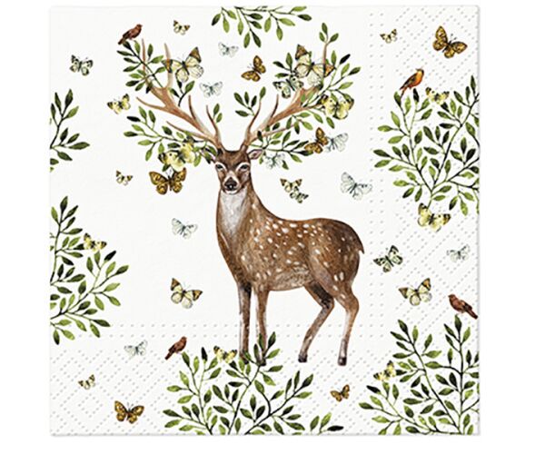 Ubrousky PAW Dekor C (20ks) Forest Antlers