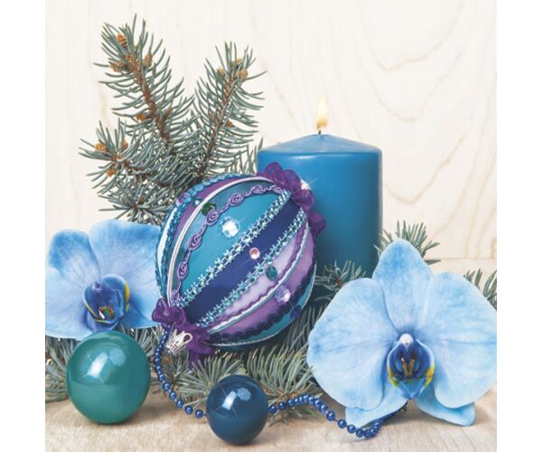 Ubrousky DAISY L (20ks) Turquoise Comp with Orchid