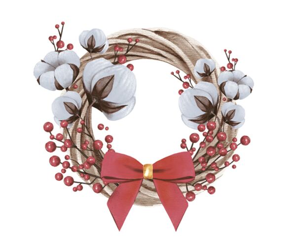 Ubrousky DAISY L (20ks) Wreath with Cotton