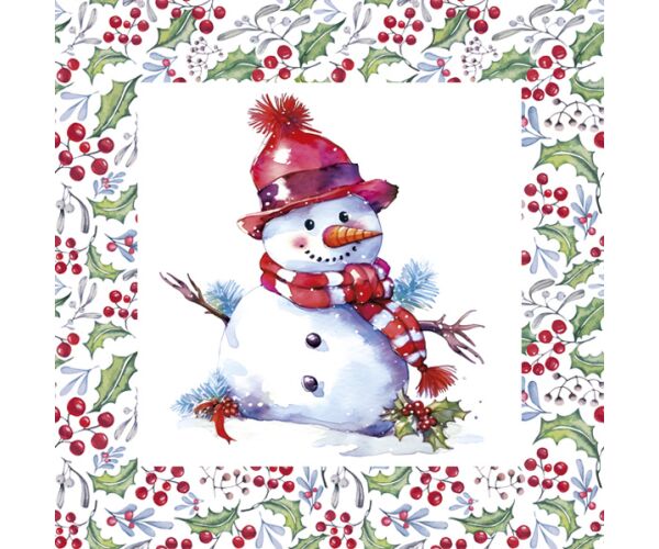Ubrousky DAISY L (20ks) Happy Snowman