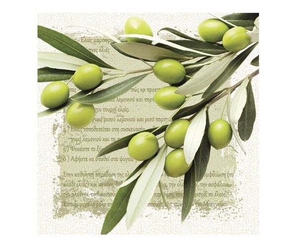 Ubrousky PAW Dekor L (20ks) Greek Olives