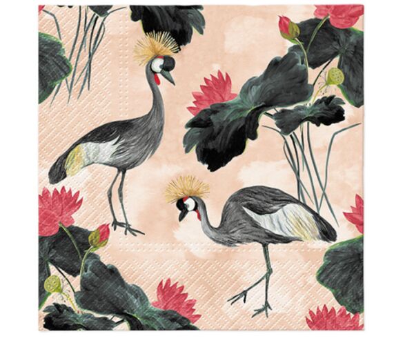 Ubrousky PAW Dekor L (20ks) Cranes