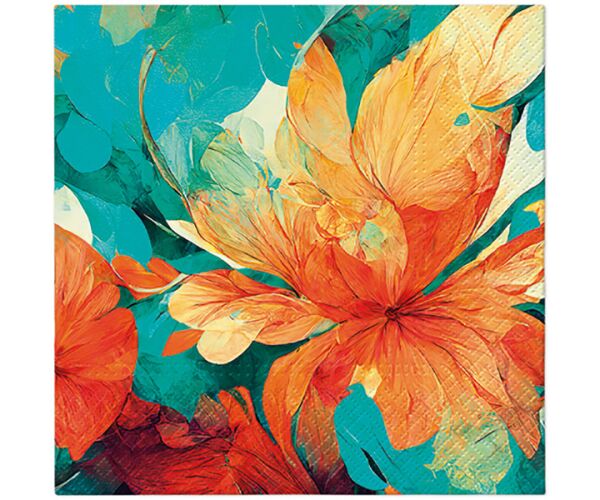 Ubrousky PAW Dekor L (20ks) Zen Abstract Flower