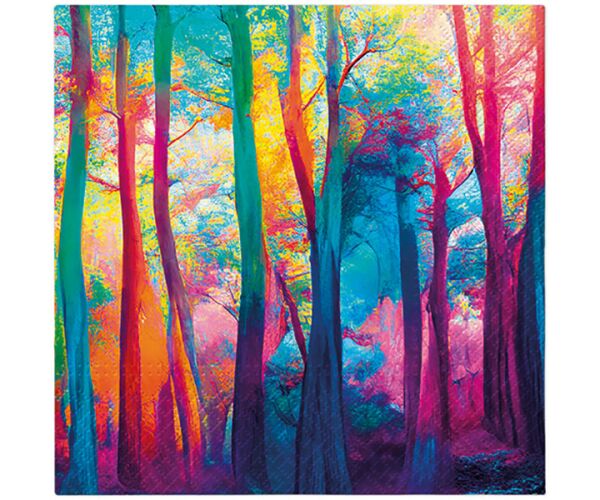 Ubrousky PAW Dekor L (20ks) Colorful Magic Forest