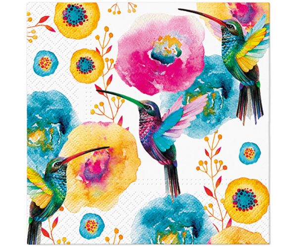 Ubrousky PAW Dekor L (20ks) Hummingbird