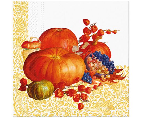 Ubrousky PAW Dekor L (20ks) Pumpkin Field