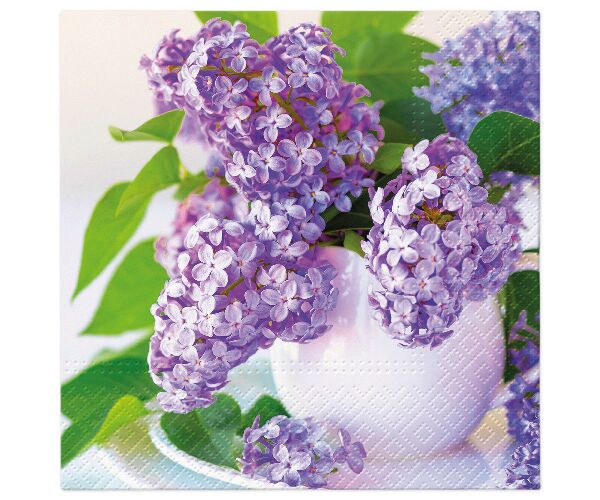 Ubrousky PAW Dekor L (20ks) Lilac Cup Bouquet