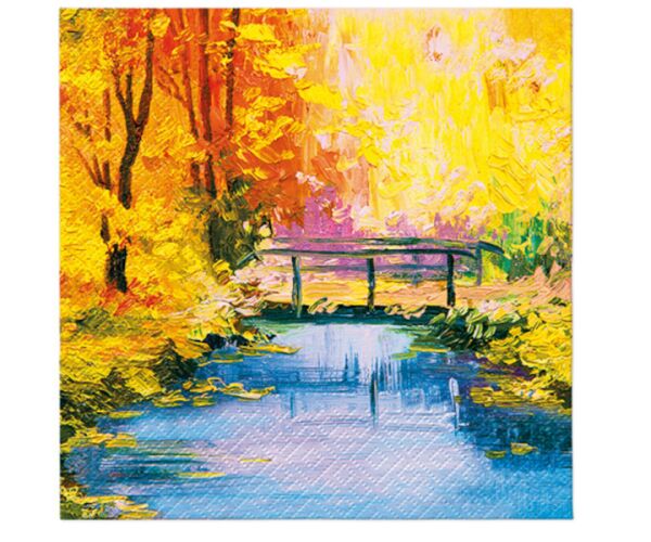 Ubrousky PAW Dekor L (20ks) Golden Bridge