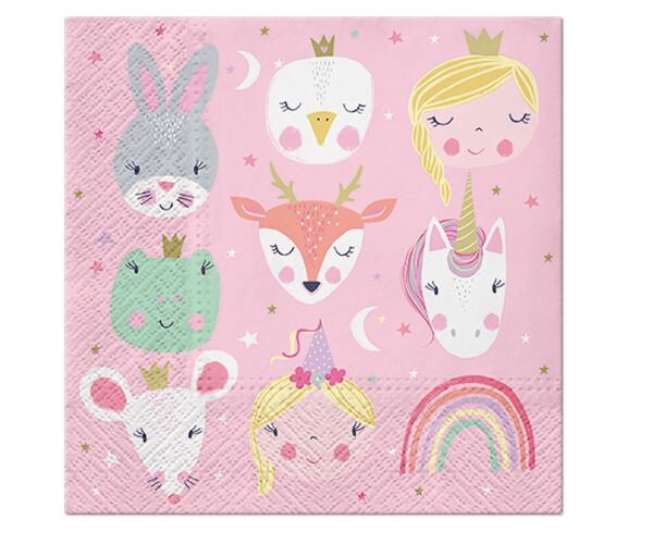 Ubrousky PAW Dekor L (20ks) Magical Friends