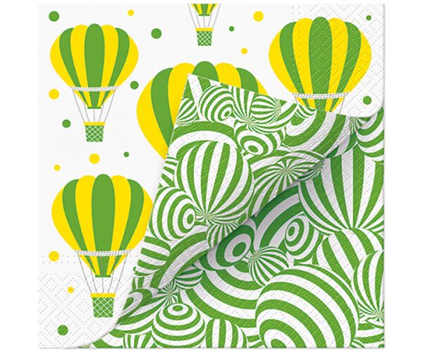 Ubrousky PAW Dekor L Duo (20ks) Striped Balloons