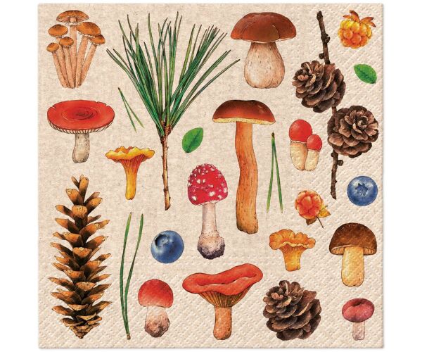 Ubrousky PAW Dekor We Care (20ks) Woodland Whimsy