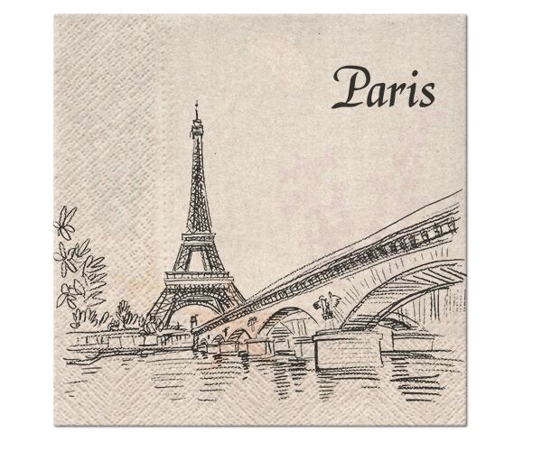 Ubrousky PAW Dekor We Care (20ks) Paris City