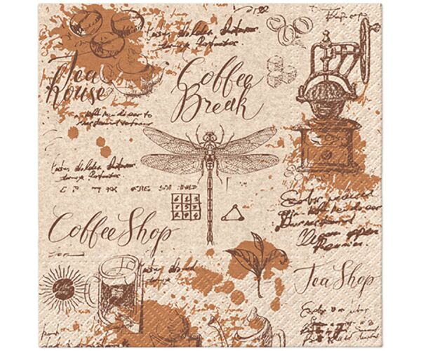 Ubrousky PAW Dekor We Care (20ks) Coffee Break