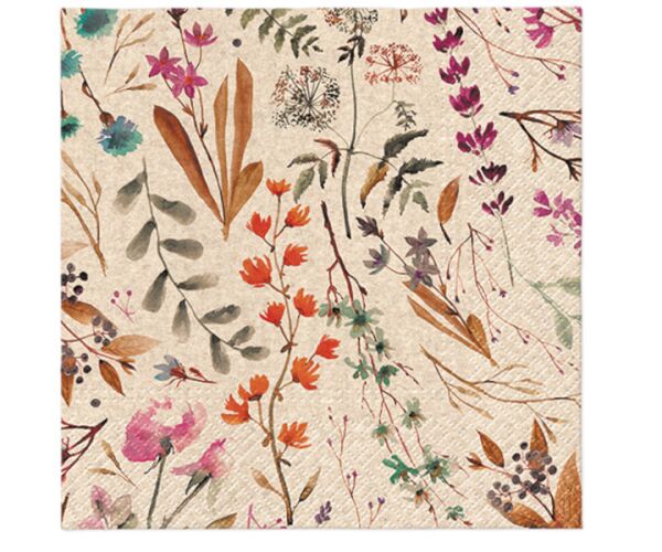 Ubrousky PAW Dekor We Care (20ks) Dried Floral Bouquet