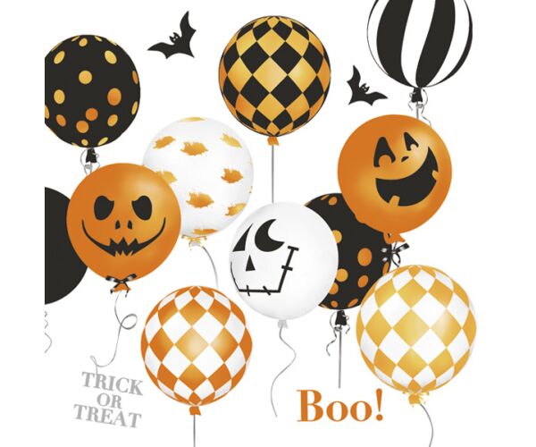 Ubrousky DAISY L (20ks) Scary Halloween Balloons
