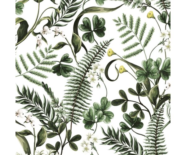 Ubrousky DAISY L (20ks) Ferns and Green Leaves