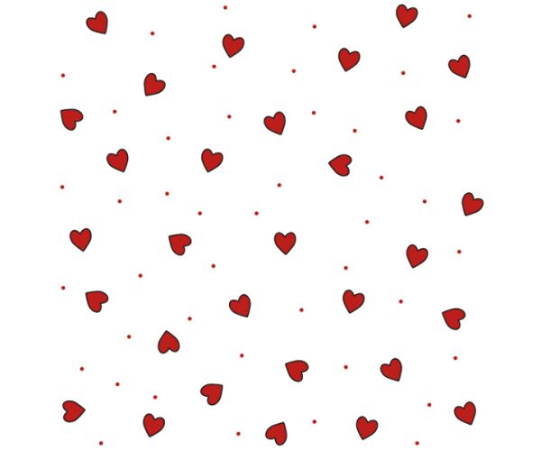 Ubrousky DAISY L (20ks) Cute Small Hearts