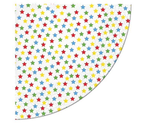 Ubrousky PAW Dekor K (12ks) Stars colorful