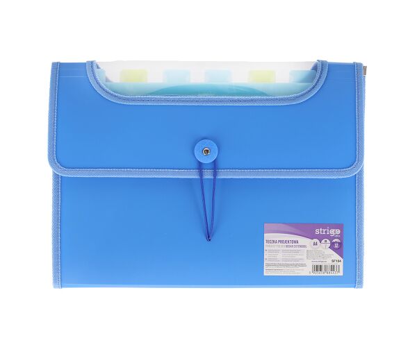 Složka A4 s 12 kapsami STRIGO modrá
