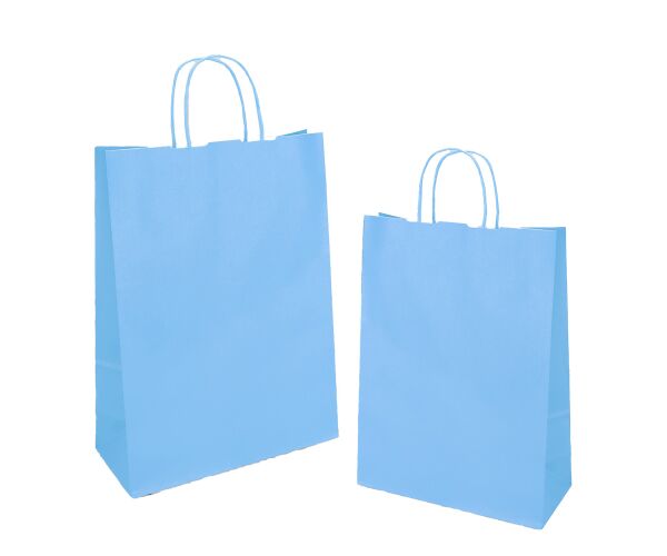 Papírová taška JOLLY modrá světlá